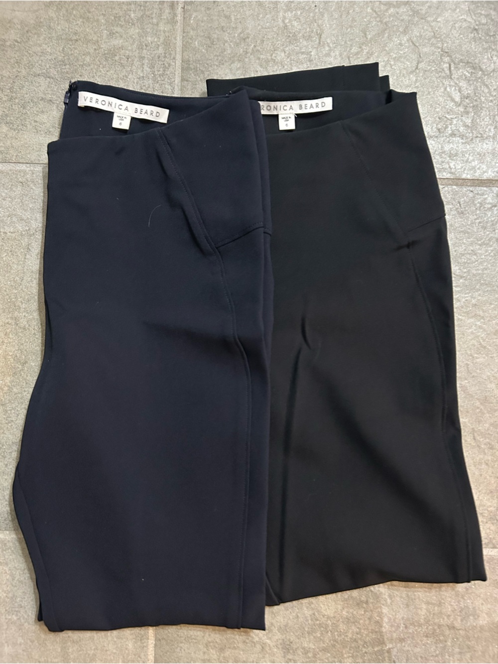 Veronica Beard Zip Back Scuba Pant BLUE size 6 - Picture 8 of 9